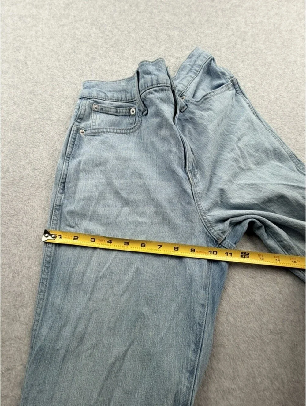 J.Crew Womens High-Rise Classic Vintage 28 Light Wash Blue Wide Leg Jeans Denim